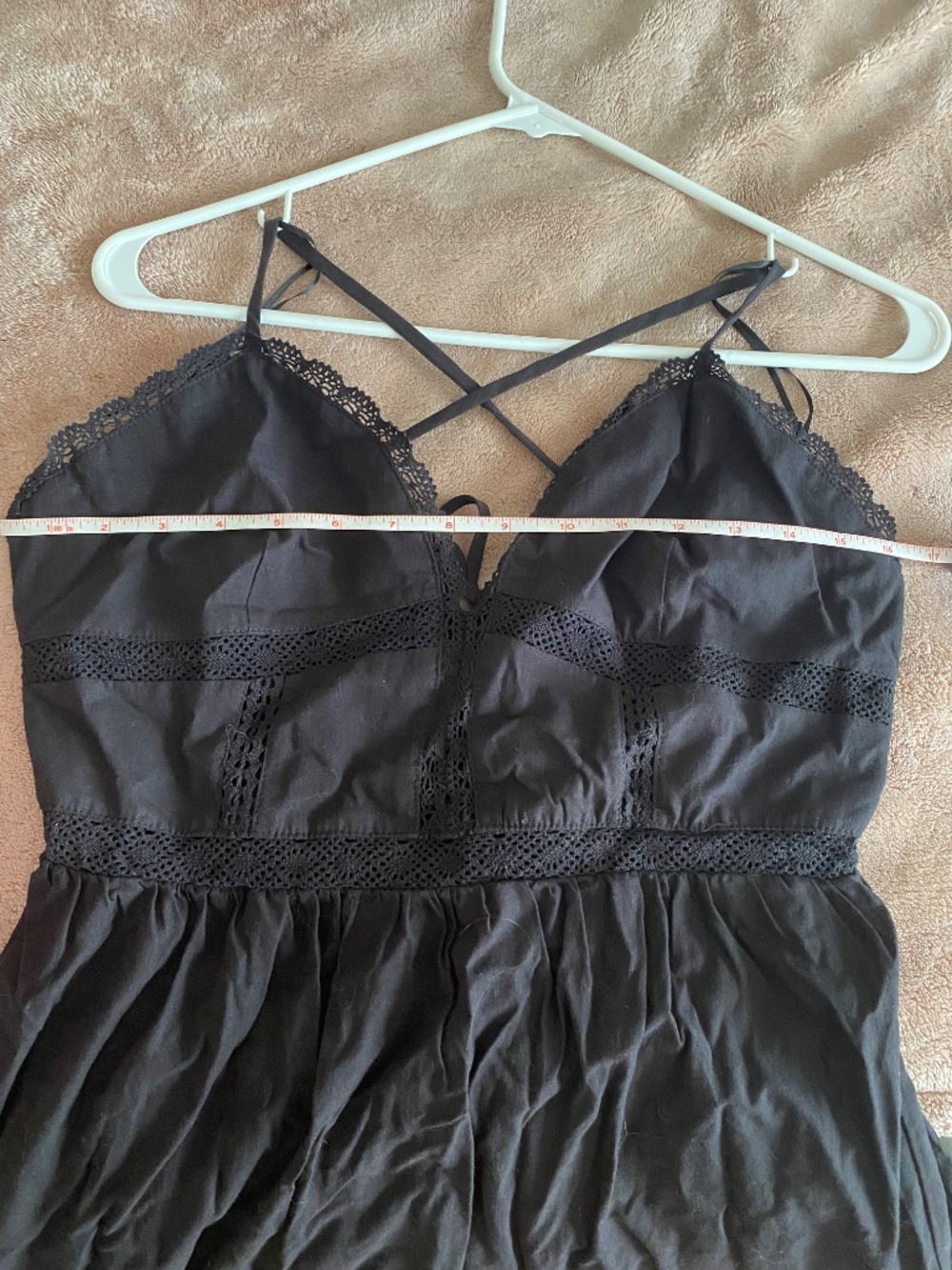 Francesca's Emerie Lace Trim Maxi Dress NWT - Picture 5 of 8
